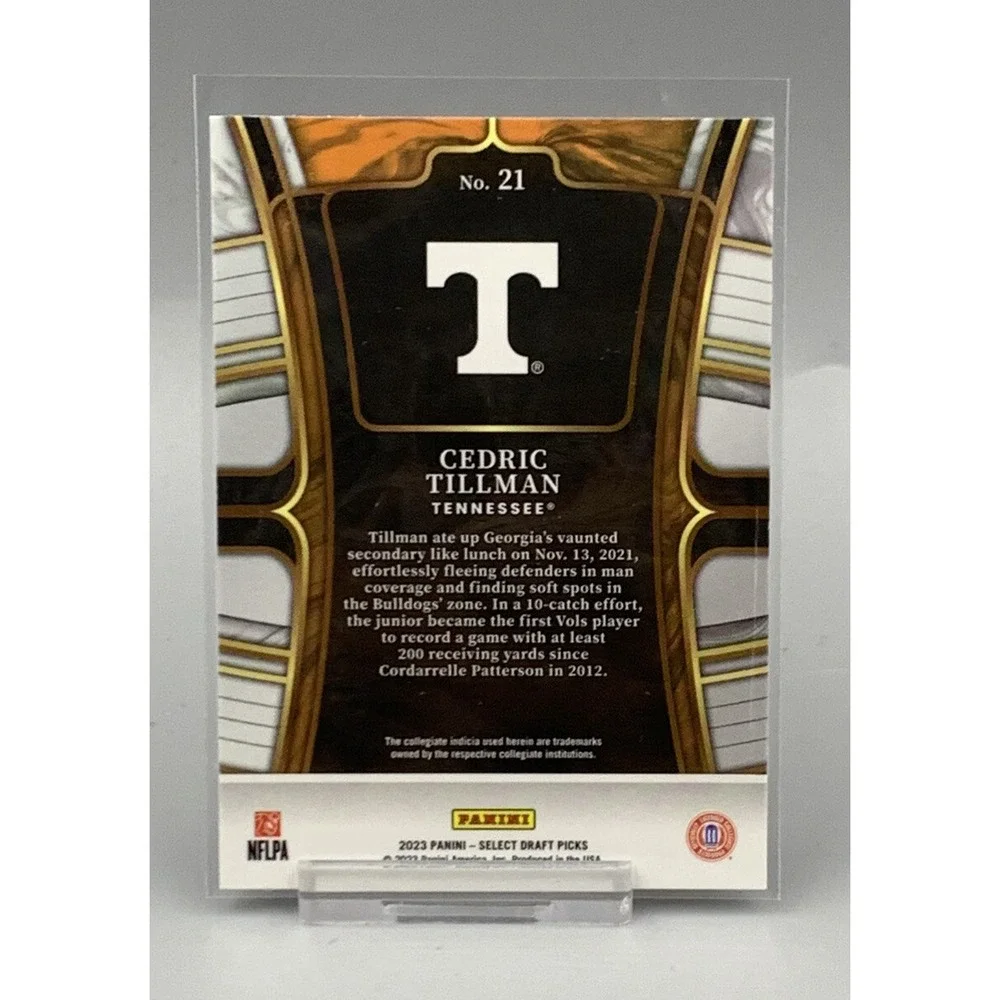 2023 Select Draft Picks Cedric Tillman # 21 Volunteers Browns RC Rookie‎